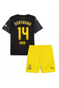 Borussia Dortmund Maximilian Beier #14 Babytruitje Uit tenue Kind 2024-25 Korte Mouw (+ Korte broeken)